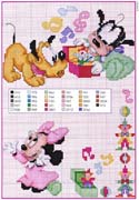 Schema punto croce Pluto Pippo Minnie